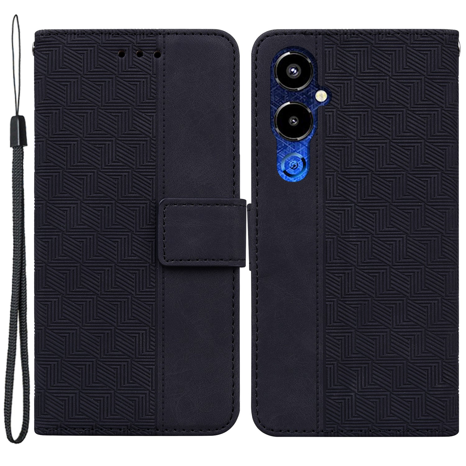 For Tecno Pova 4 Pro 4G Magnetic Closure Phone Case PU Leather Hand Strap Imprinted Geometry Pattern Stand Wallet Shockproof Flip Phone Shell For Tecno Pova 4 Pro 4G Magnetic Closure Phone Case PU Leather Hand Strap Imprinted Geometry Pattern Stand Wallet Shockproof Flip Phone Shell